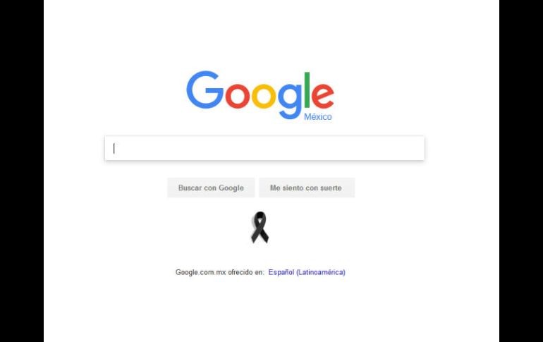 Con un moño negro, la compañía dice ''nuestros sentimientos están con las víctimas, sus familias, y la comunidad''. ESPECIAL / google.com.mx