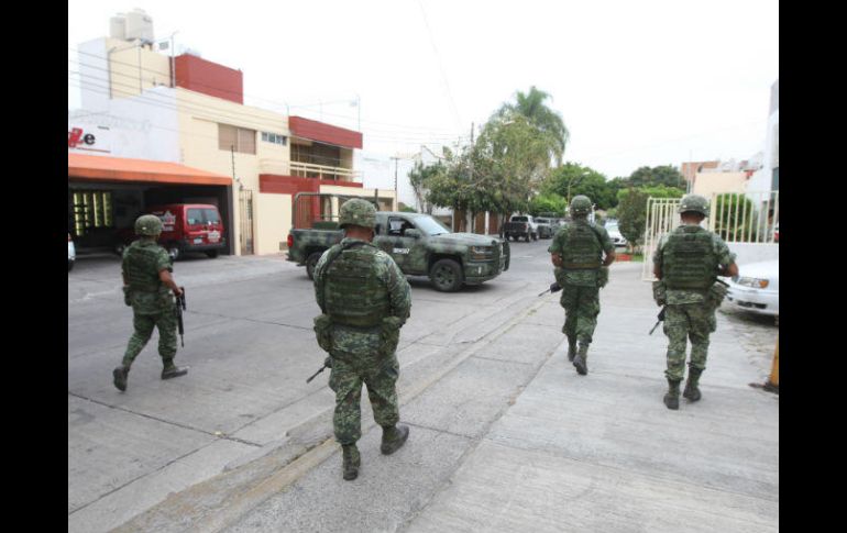 Se realiza un despliegue policial en la zona con fuerzas militares y federales. EL INFORMADOR / ARCHIVO
