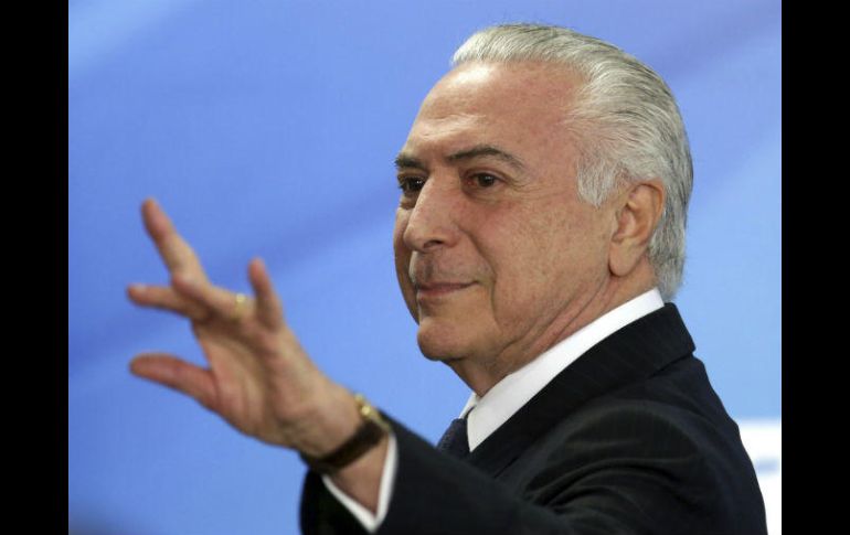 Es la primera vez que un mandatario brasileño en pleno poder es acusado formalmente de cometer delitos de tipo penal. AP / E. Peres