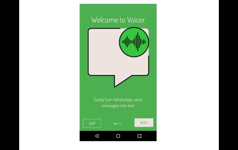 Voicer estará al alcance de usuarios que reciben mensajes audibles pero que por distintas circunstancias no pueden escucharlos. ESPECIAL /