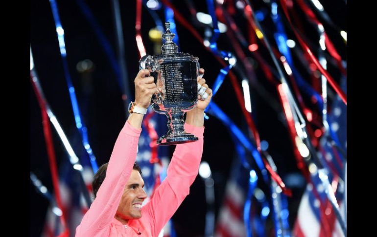 Rafael Nadal logró este domingo su decimosexto torneo del Grand Slam al ganar el Abierto de Estados Unidos. AFP / J. Samad
