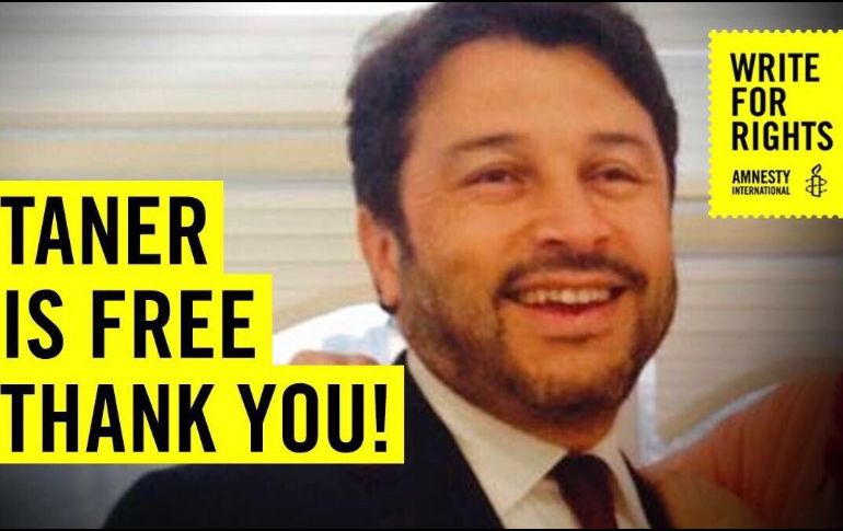 Aunque Kiliç fue liberado no podrá salir de Turquía y muchos otros activistas y civiles siguen presos sin pruebas en su contra. TWITTER/@amnesty