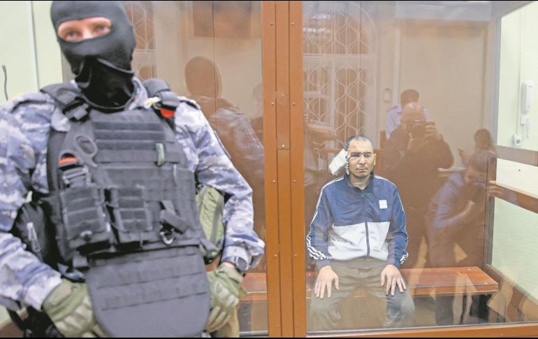 Saidakrami Rachabalizoda es uno de los cuatro acusados por el ataque en el Crocus City Hall. AFP