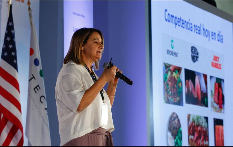 María Salud Rubio afirmó que la creación de carne en laboratorios será posible en México a largo plazo. EFE/F. Guasco.
