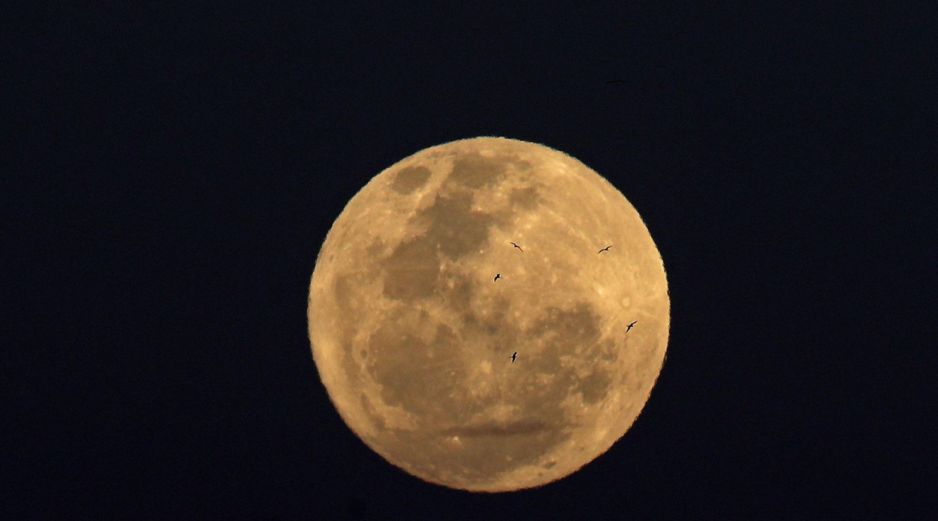 La luna puede ser vista de diferentes tonalidades. EFE/ARCHIVO