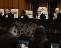 La Corte Internacional en La Haya, Holanda, el 30 de abril de 2024, por un caso presentado por Mexico contra Ecuador.AP/Peter Dejong)