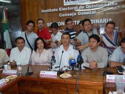 El Consejo General del Instituto Electoral de Quintana Roo en sesión, decide cancelar el registro a Gregorio Sánchez. EL UNIVERSAL  /