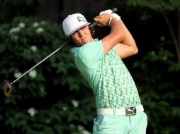 Rickie Fowler con un total de 131 golpes al ser uno de los jugadores que logró finalizar su segundo recorrido. AFP  /