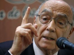 El escritor portugués, José Saramago, fue Premio Nobel de la literatura en 1998. AFP  /