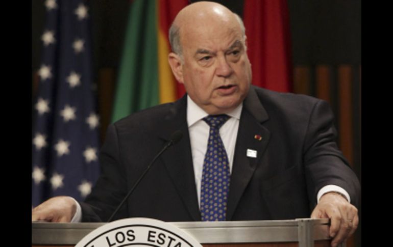 José Miguel Insulza consideró que la ley de Arizona, punta a reprimir artificialmente fenómenos que son naturales. EFE  /