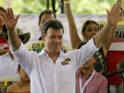 Santos dijo en campaña que pretende crear un 'gran acuerdo nacional'. EFE  /