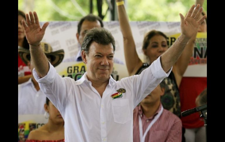 Santos dijo en campaña que pretende crear un 'gran acuerdo nacional'. EFE  /