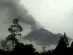 La erupción anterior derivó en la evacuación de más de dos mil personas. AFP  /