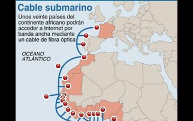 Este nuevo cable de fibra óptica de 17 mil km unirá Francia a Sudáfrica. AFP  /