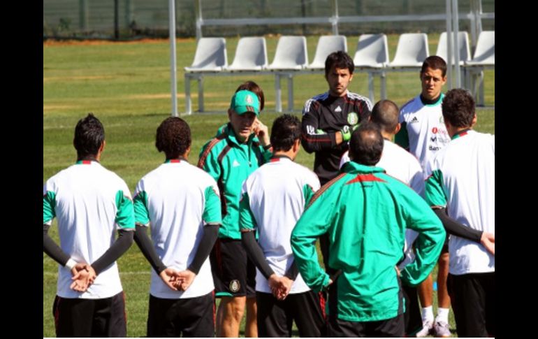 La Selección mexicana se prepara para realizar un buen partido inaugural contra los anfitriones. NOTIMEX  /