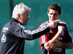 El entrenador de la Selección de Dinamarca, Morten Olsen. AFP  /