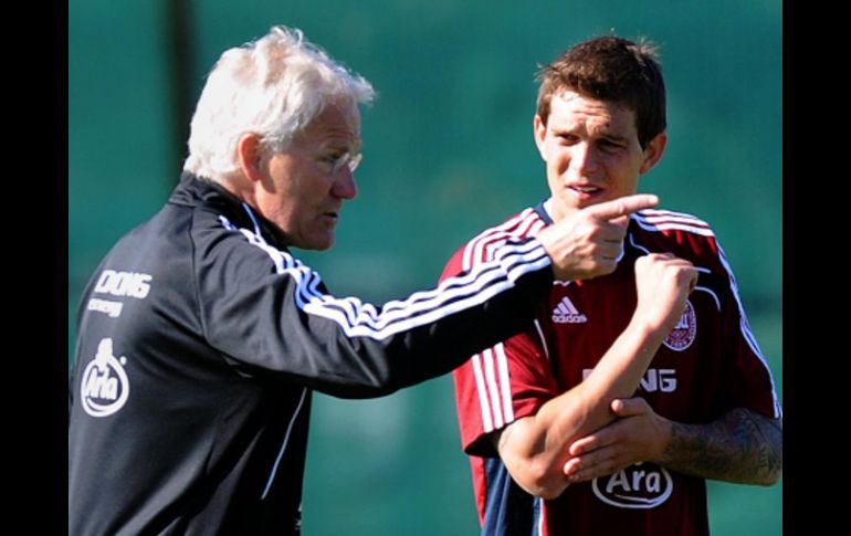 El entrenador de la Selección de Dinamarca, Morten Olsen. AFP  /