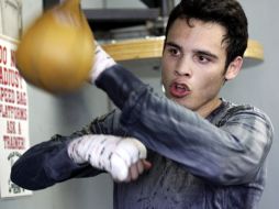 Julio César Chávez Jr. durante su preparación en Hollywood, California, para enfrentarse al irlades John Duddy. NOTIMEX  /