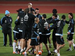 Gran ambiente se vive en el campamento de la Selección Argentina. NOTIMEX  /