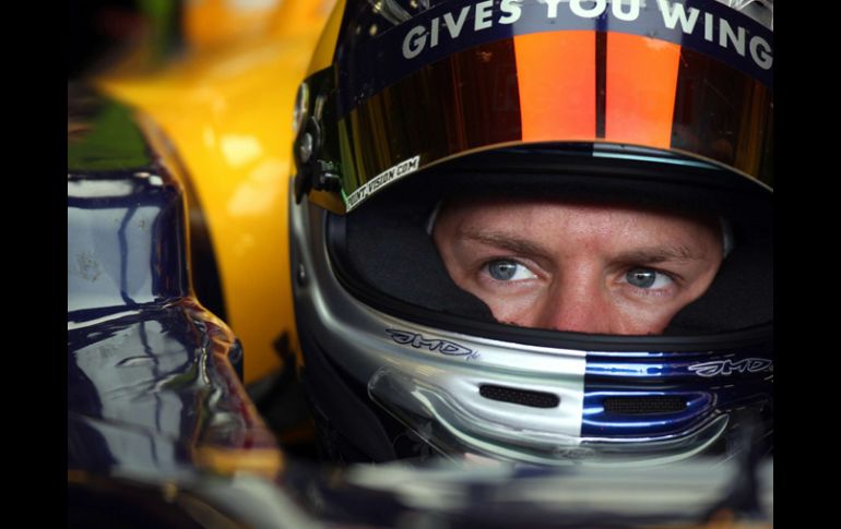 Sebastian Vettel de Red Bull se alista para el GP de Montreal. MEXSPORT  /