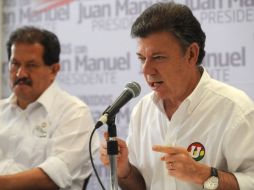 El candidato oficialista a la Presidencia de Colombia, Juan Manuel Santos. AFP  /