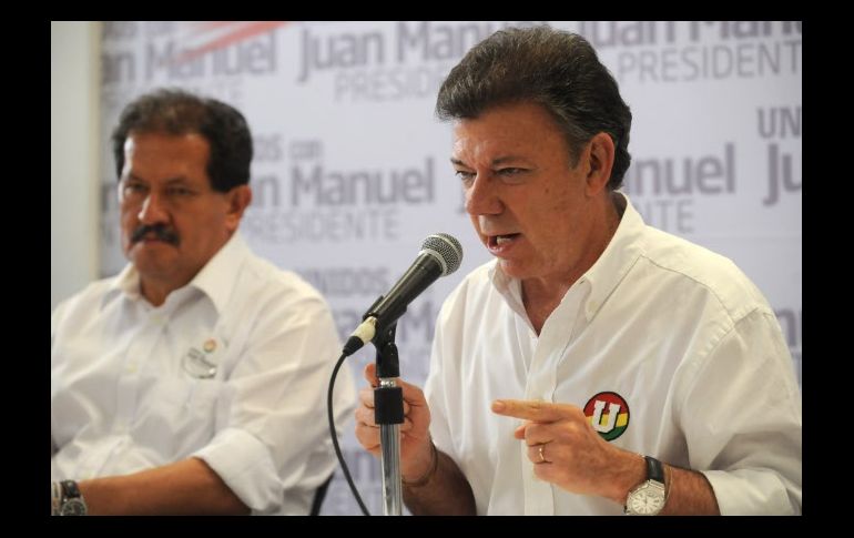 El candidato oficialista a la Presidencia de Colombia, Juan Manuel Santos. AFP  /