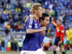 Un gol de Kaisuke Hondo dio la victoria a la S elección de Japón ante Camerún. EFE  /