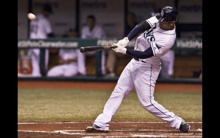 El toletero dominicano Carlos Peña, de los Rays de Tampa Bay. AP  /