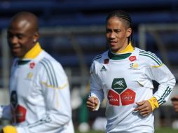 Steven Pienaar quiere la victoria ante Uruguay el miércoles. AFP  /