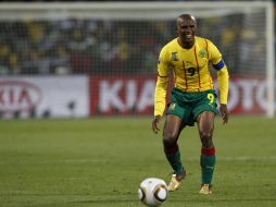 Samuel Eto'o durante el partido de la Selección de Camerún ante Japón. AP  /