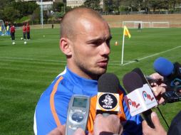 El volante de la Selección de Holanda, Wesley Sneijder. E. LÓPEZ MOTA  /