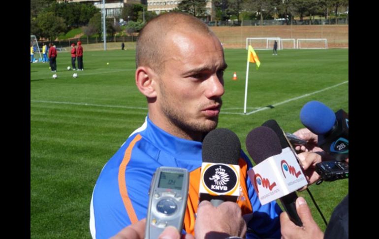 El volante de la Selección de Holanda, Wesley Sneijder. E. LÓPEZ MOTA  /