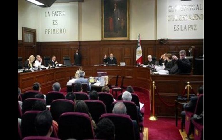 En una votación de ocho contra tres,el Alto Tribunal rechazó la propuesta del ministro ponente.ESPECIAL  /