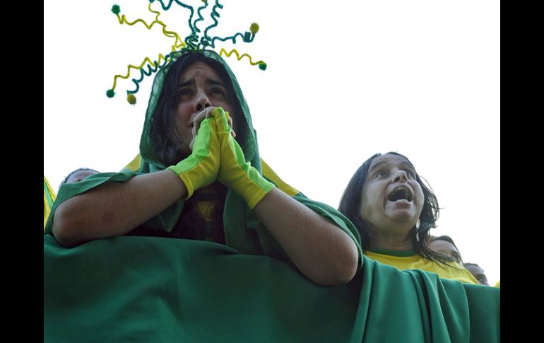 Alrededor de 50 mil aficionados vieron el Brasil-Corea del Norte en el Fan Fest de Río de Janeiro. REUTERS  /