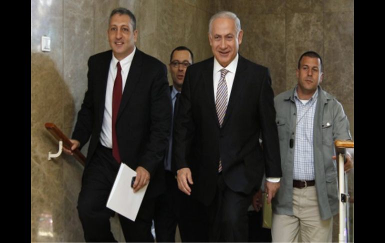 Benjamín Netanyahu se reúne esta mañana con su gobierno para analizar las demandas de relajar el cerco al territorio palestino. AP  /