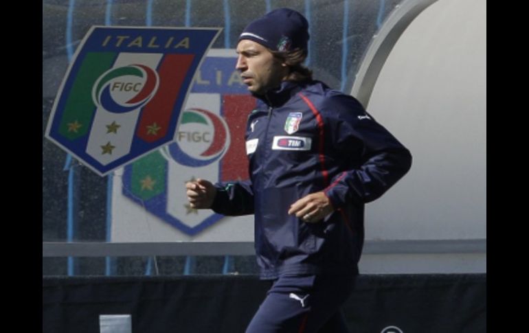 E italiano Andrea Pirlo se prepara para integrarse a los partidos de la Selección italiana en el Mundial. AP  /