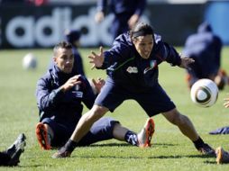 Mauro Camoranesi, en preparación para enfrentar a la Seleción de Nueva Zelanda. AFP  /