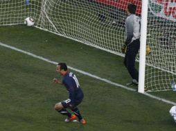 London Donovan festejando el gol del empate ante Eslovenia. REUTERS  /