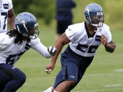 Halcones Marinos de Seattle, durante una práctica. AP  /