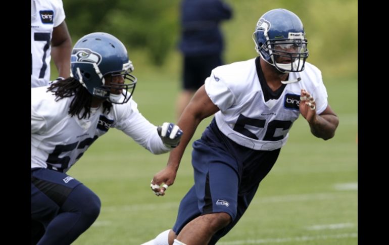 Halcones Marinos de Seattle, durante una práctica. AP  /