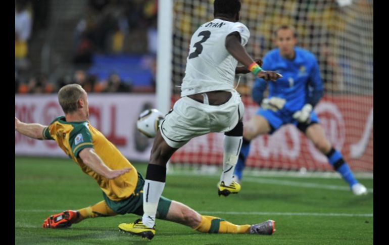 El duelo temina en un empate para Ghana y Australia. AFP  /