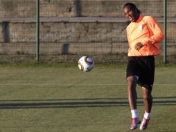 El delantero Didier Drogba, durante un entrenamiento de la Selección de Costa de Marfil. AP  /