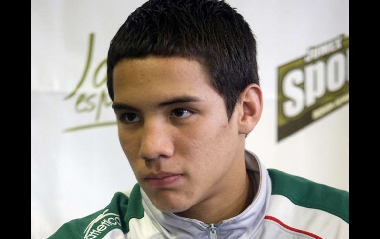 Oscar Valdes, durante la conferencia de prensa del Campeonato Mundial Juvenil 2008. MEXSPORT  /