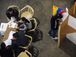 Aspecto de un centro de votación en Antioquia, Colombia. AFP  /