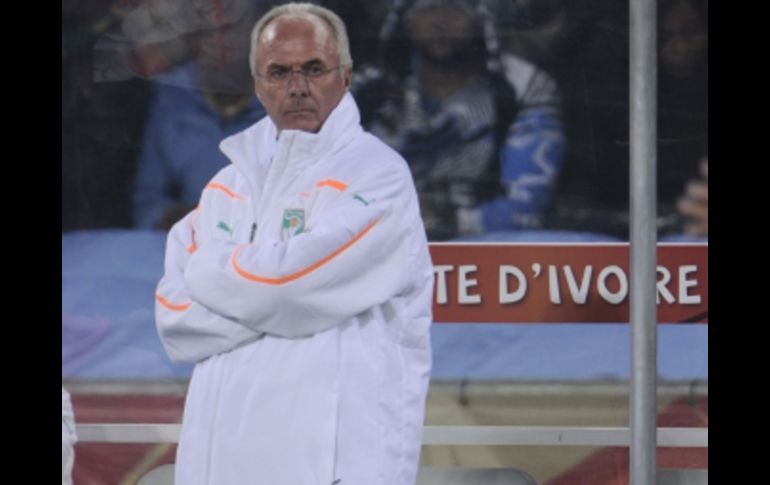 El seleccionador de Costa de Marfil, Sven Goran Eriksson. AP  /