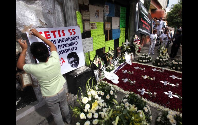 Familiares y amigos de los jóvenes fallecidos en el New’s Divine realizan una marcha y una misa a dos años de la tragedia.EL UNIVERSAL  /