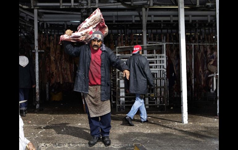 En el rastro de Guadalajara se sacrifican entre 600 y 900 animales por día, con más demanda en la temporada de invierno. S. NUÑEZ  /