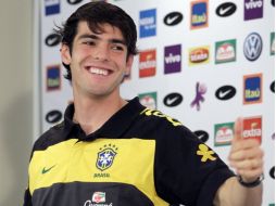 El jugador brasileño Kaká en rueda de prensa. REUTERS  /