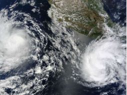 Imagén de un satélite de la NASA que muestra la tormenta Celia. AFP  /