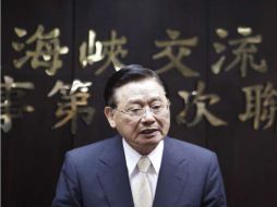 El presidente de la Fundación de Intercambio en Apuros de Taiwán, P.K. Chiang habla sobre el pacto comercial con China. REUTERS  /